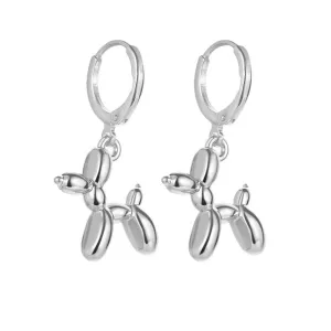 Wholesale Personality Creative Balloon Dog Popular Earrings Ornaments