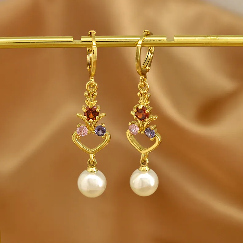 Wholesale Personality Fashion Pearl Tassel Earrings