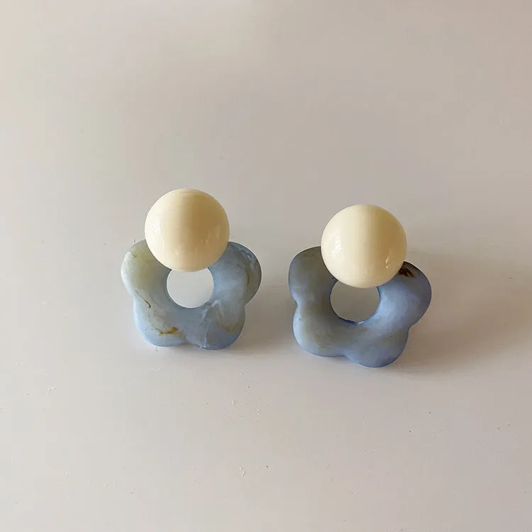 Wholesale Resin Flowers Ear Studs