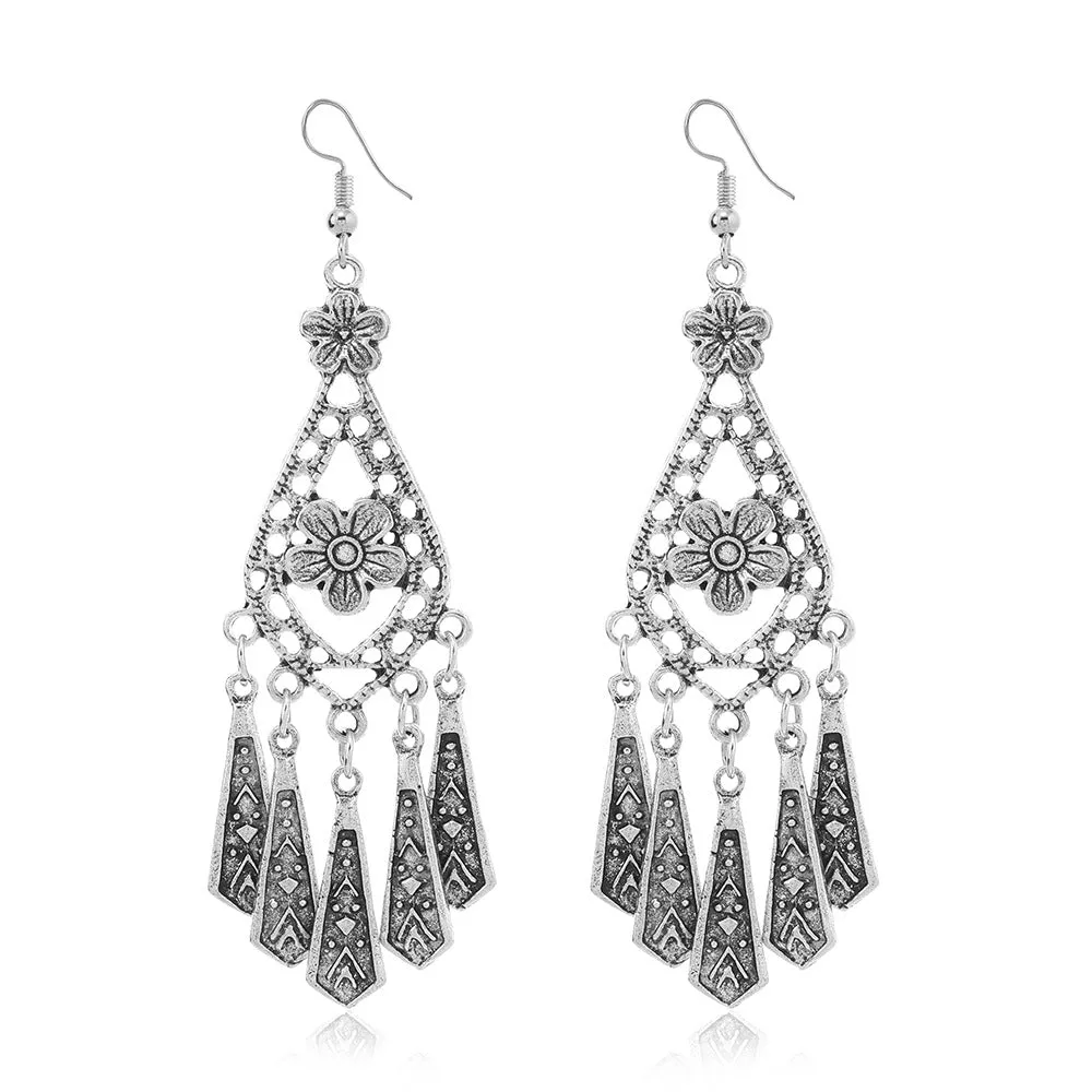 Wholesale Retro Ethnic Style Su Long Style Temperament Versatile Fashion Personality Exotic Style Earrings