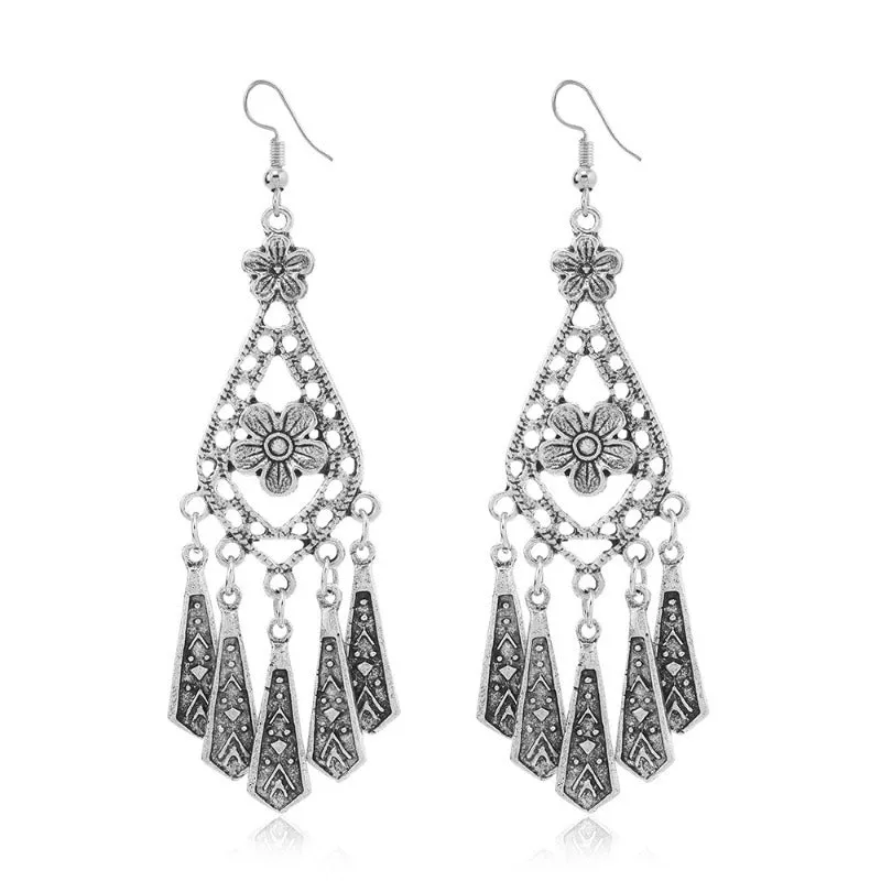 Wholesale Retro Ethnic Style Su Long Style Temperament Versatile Fashion Personality Exotic Style Earrings