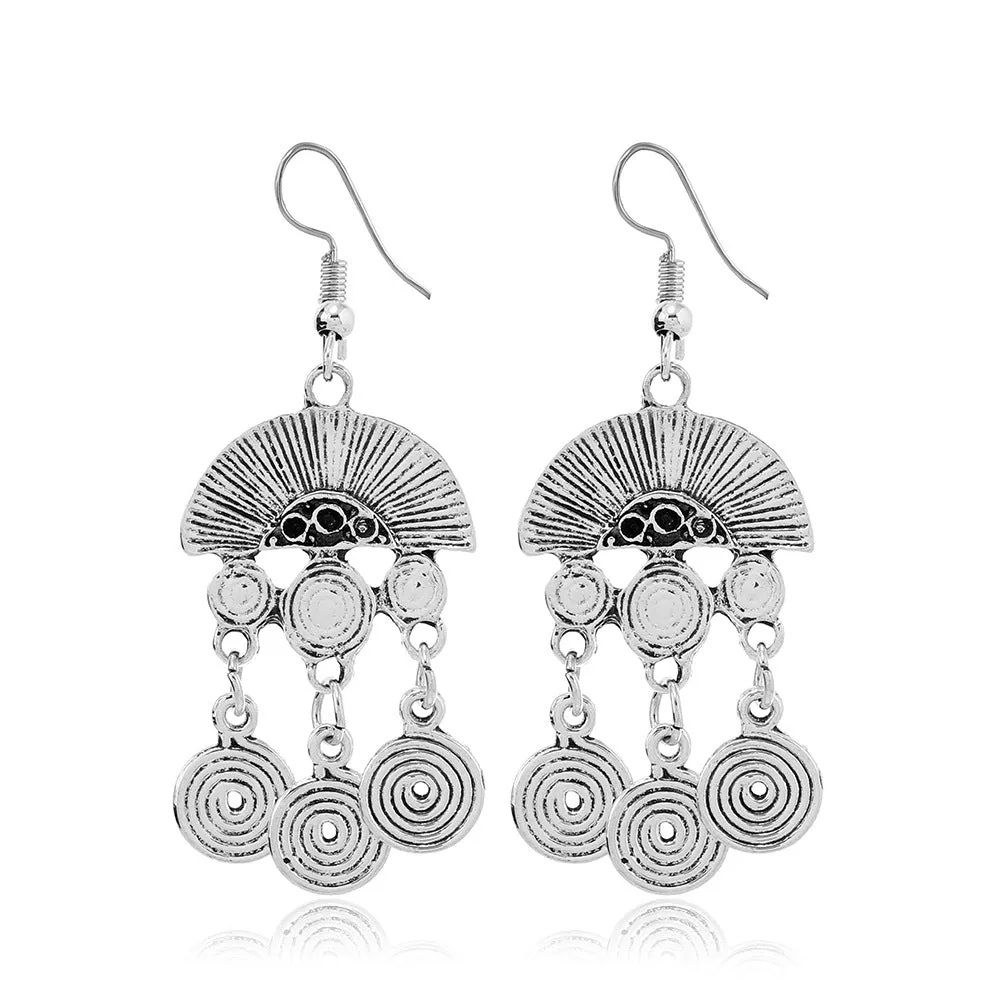 Wholesale Retro Ethnic Style Su Long Style Temperament Versatile Fashion Personality Exotic Style Earrings