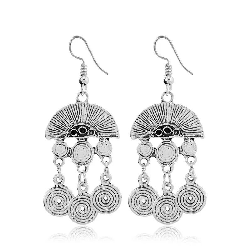 Wholesale Retro Ethnic Style Su Long Style Temperament Versatile Fashion Personality Exotic Style Earrings