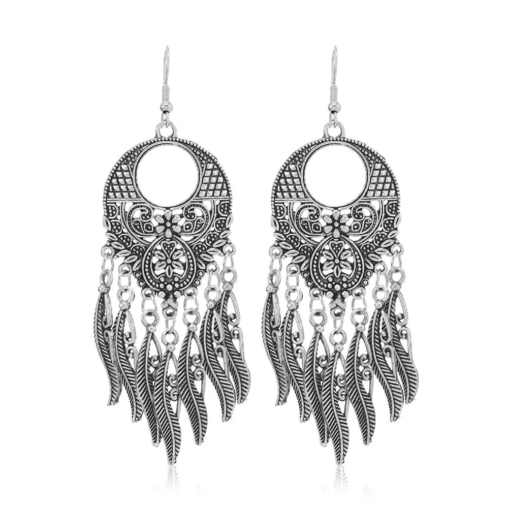Wholesale Retro Ethnic Style Su Long Style Temperament Versatile Fashion Personality Exotic Style Earrings