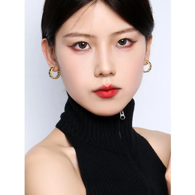 Wholesale Round Nano Vintage Earrings