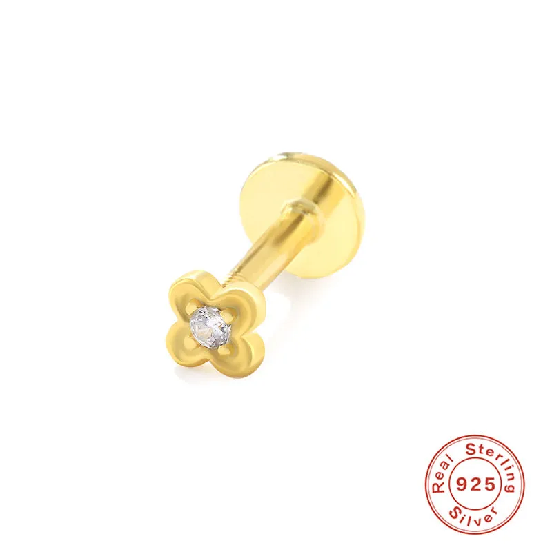 Wholesale S925 Sterling Silver Piercing Inner Thread Ear Piercing Ear Bone Nails