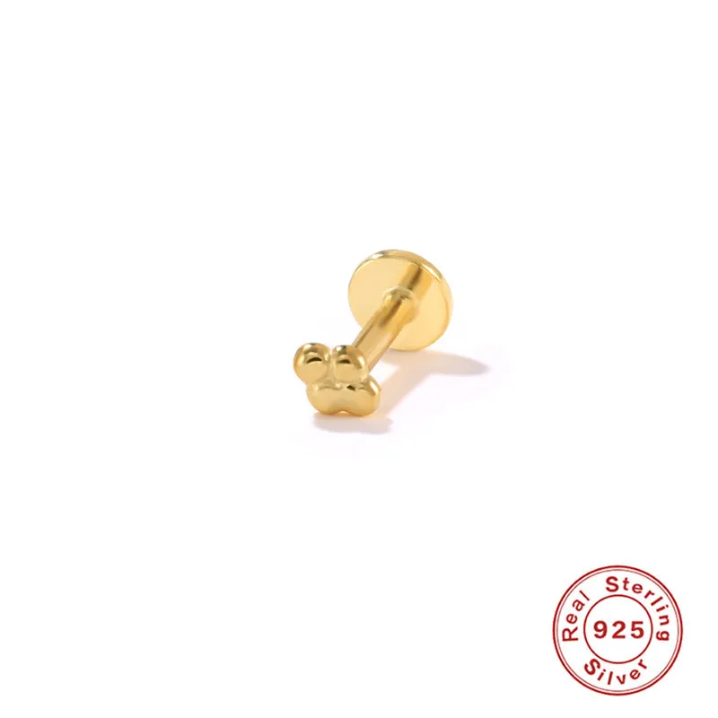 Wholesale S925 Sterling Silver Piercing Inner Thread Ear Piercing Ear Bone Nails