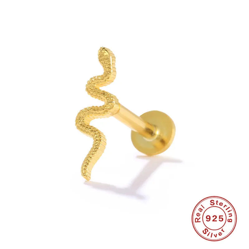 Wholesale S925 Sterling Silver Piercing Inner Thread Ear Piercing Ear Bone Nails