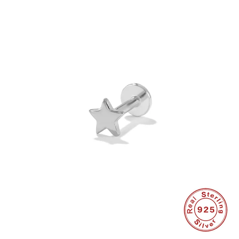 Wholesale S925 Sterling Silver Piercing Inner Thread Ear Piercing Ear Bone Nails