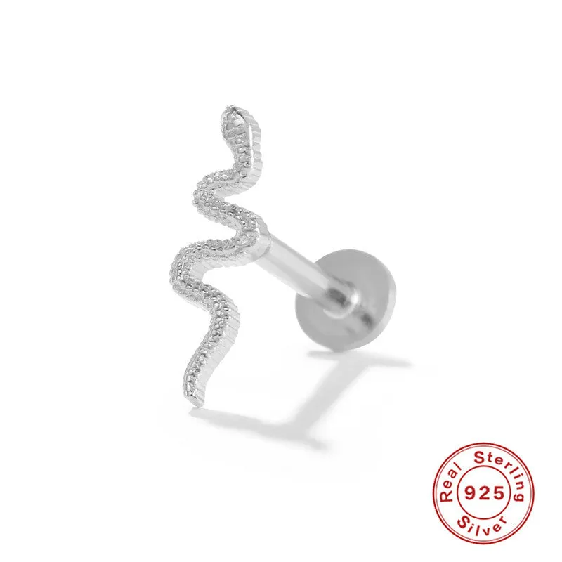 Wholesale S925 Sterling Silver Piercing Inner Thread Ear Piercing Ear Bone Nails