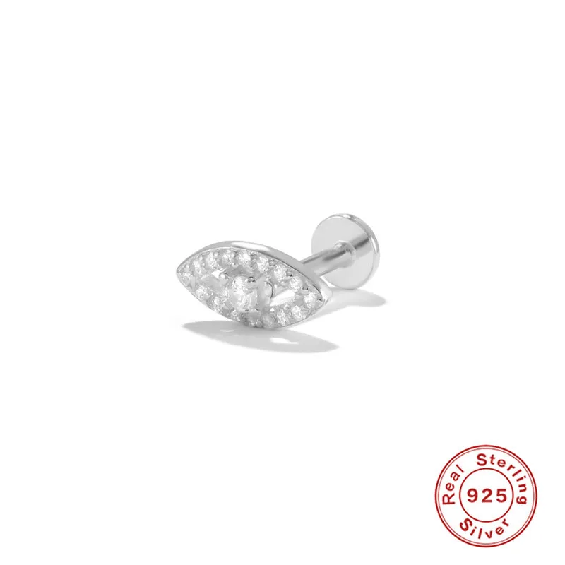 Wholesale S925 Sterling Silver Piercing Inner Thread Ear Piercing Ear Bone Nails