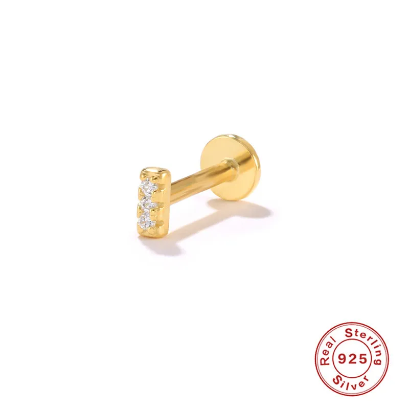 Wholesale S925 Sterling Silver Piercing Inner Thread Ear Piercing Ear Bone Nails
