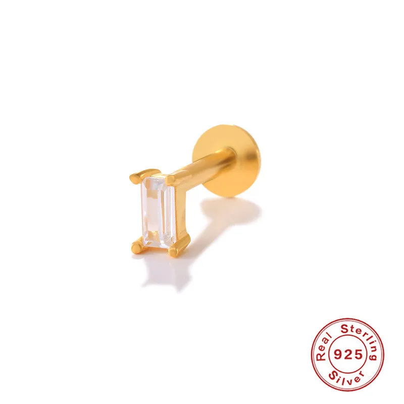 Wholesale S925 Sterling Silver Piercing Inner Thread Ear Piercing Ear Bone Nails