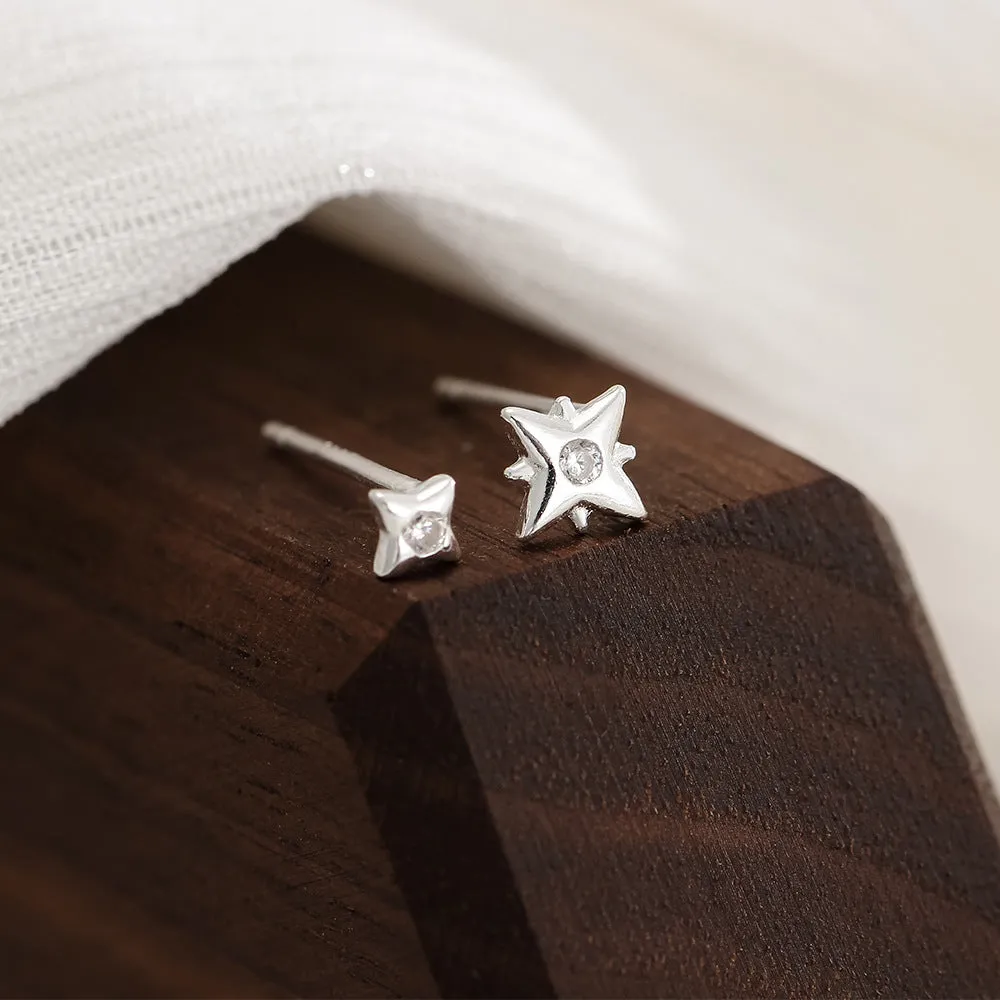 Wholesale S999 Sterling Silver Starlight Sleeping Free Silver Earrings