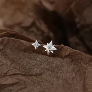 Wholesale S999 Sterling Silver Starlight Sleeping Free Silver Earrings