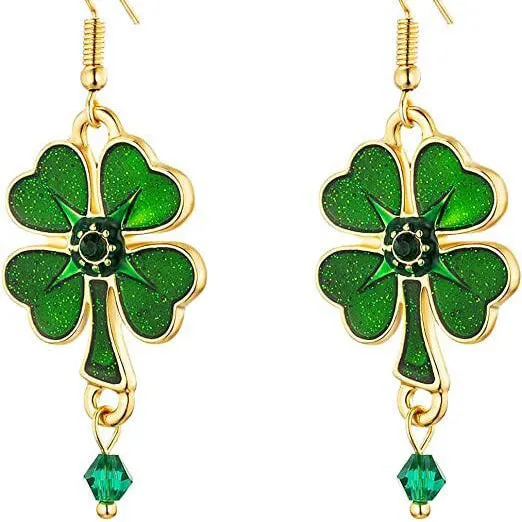 Wholesale Santa para festival clover niche high Sense Creative Festival earrings