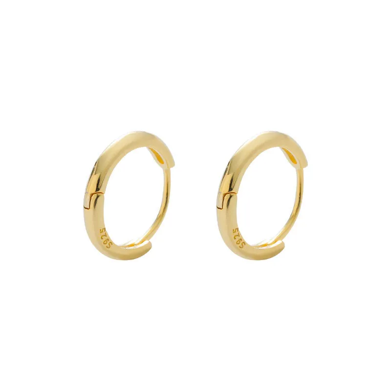 Wholesale Silver earrings ear bone studs plain hoop earrings
