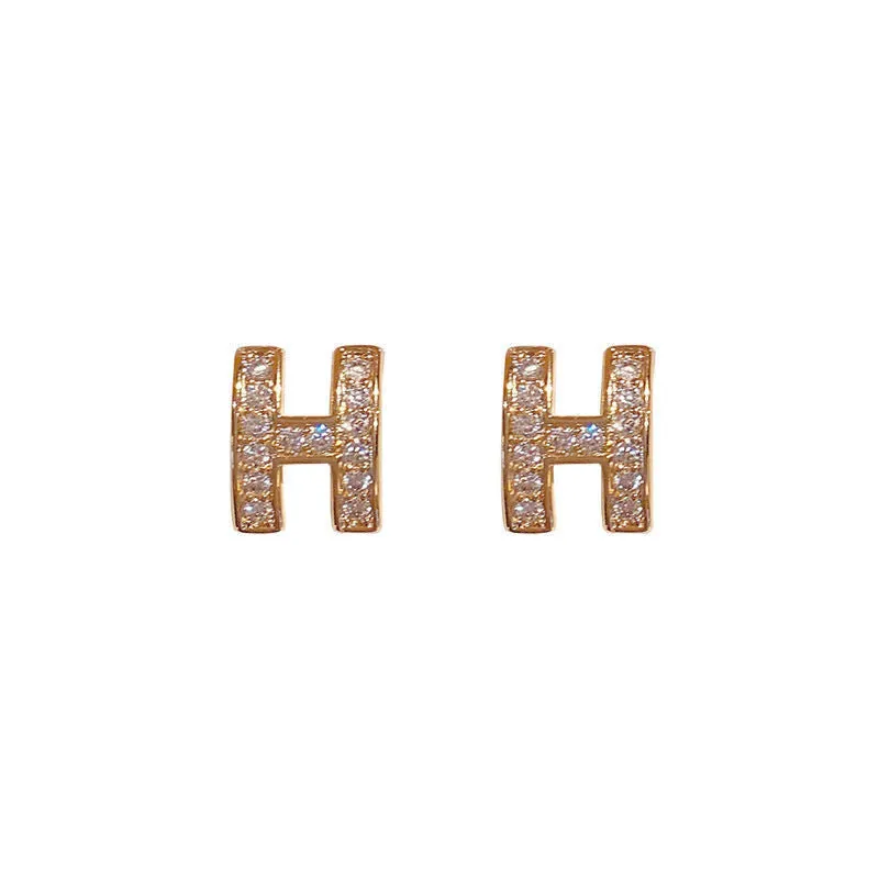 Wholesale Silver Needle Full Diamond Fashion Earrings