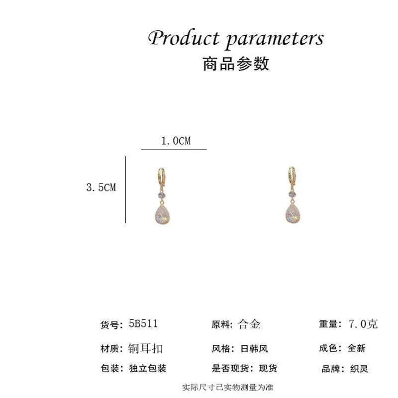 Wholesale silver needle Valentine's Day micro inlaid zircon elegant women's geometric fresh simple women's earrings earrings