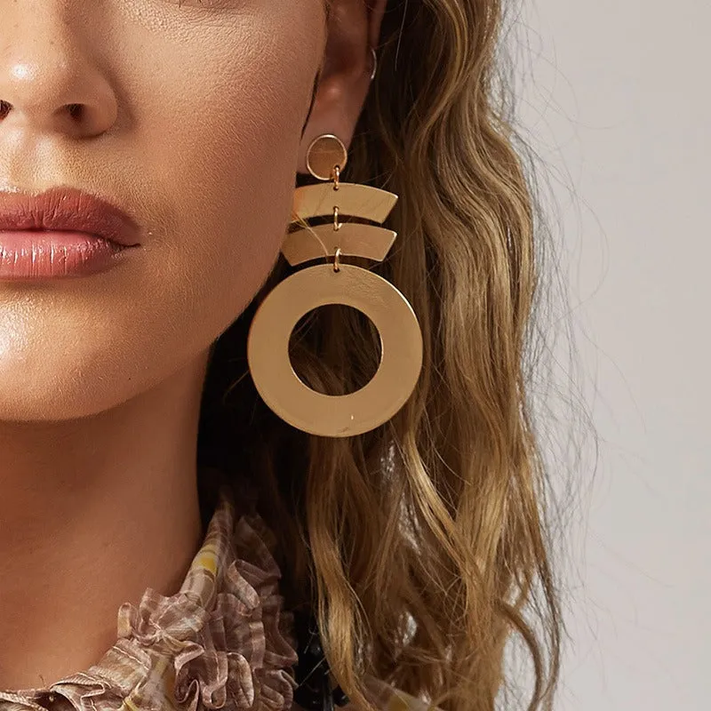 Wholesale Simple and Personalized Large-sized Stud Earrings