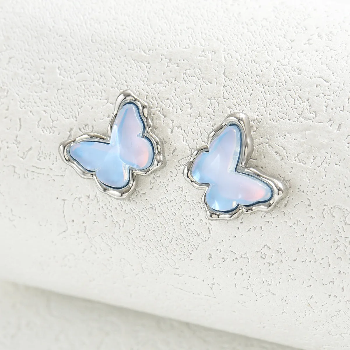 Wholesale Simple Butterfly Oil Drop Earrings