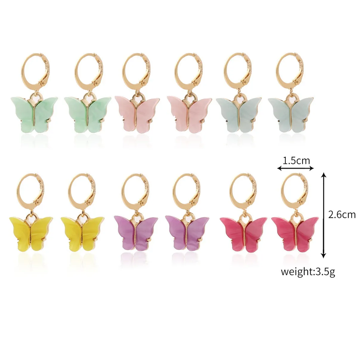 Wholesale Simple Pearl Smiley Bee Butterfly Set Mushroom Earrings