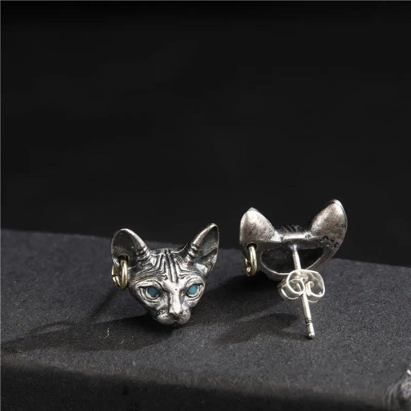 Wholesale Sphynx Hairless Cats Earrings