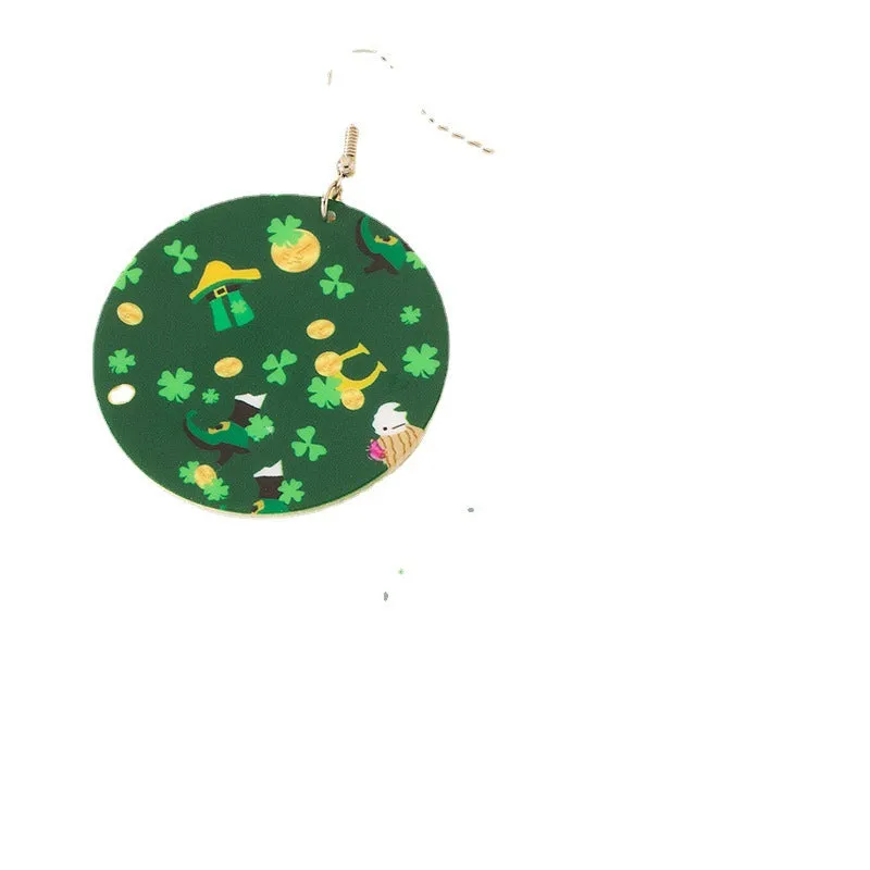 Wholesale St. Parkrit Festival Creative Personality Lucky Grass Pineapple House Earrings