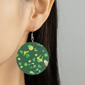 Wholesale St. Parkrit Festival Creative Personality Lucky Grass Pineapple House Earrings