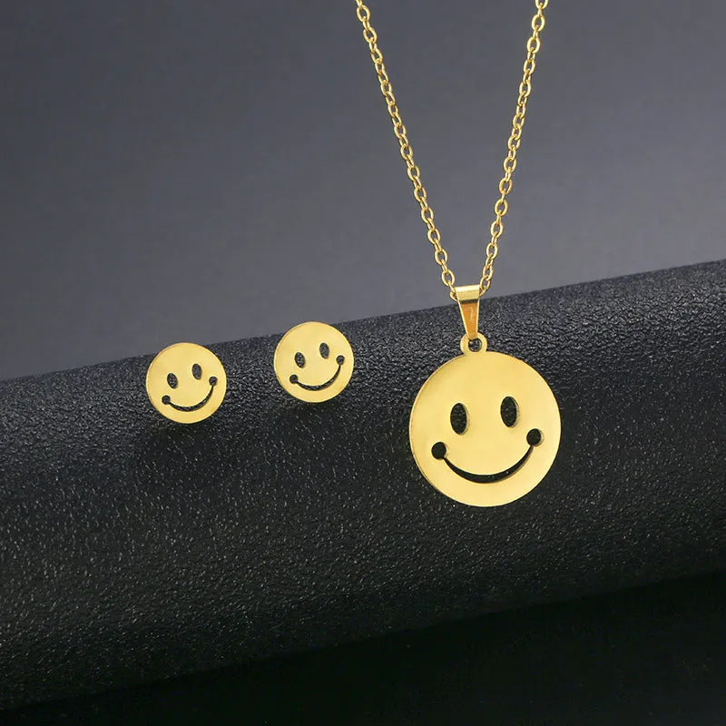 Wholesale Stainless Steel Necklace and Earrings Set