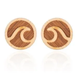 Wholesale Stainless Steel Round Hollow Wave Ear Studs