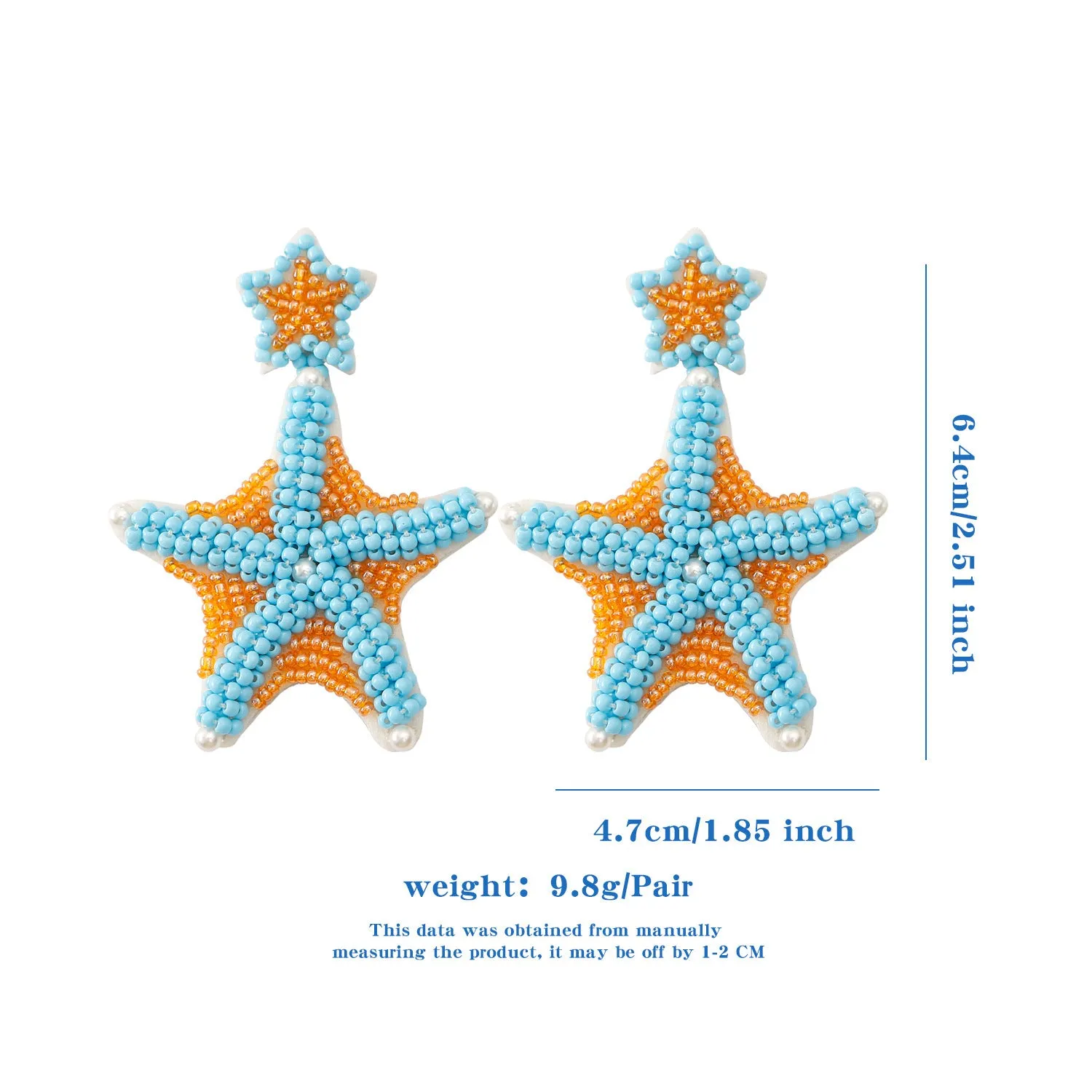 Wholesale Summer Ocean Resort Style Handmade Bohemian Bead Earrings