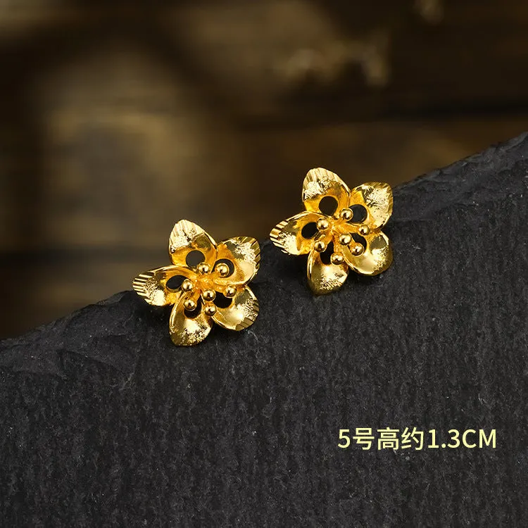 Wholesale Summer Simulated Flower High End, Niche Fashion Retro Earrings