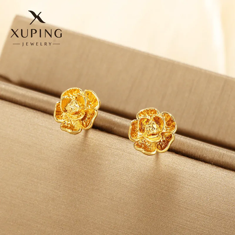 Wholesale Summer Simulated Flower High End, Niche Fashion Retro Earrings