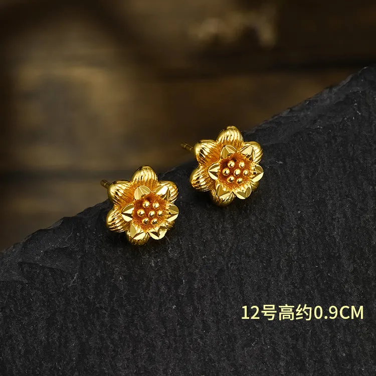 Wholesale Summer Simulated Flower High End, Niche Fashion Retro Earrings