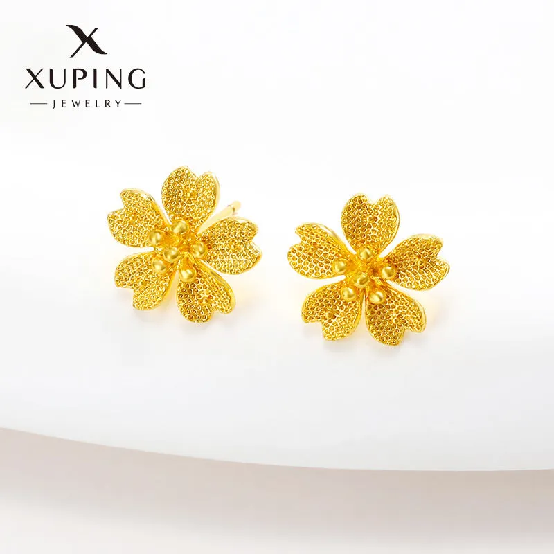 Wholesale Summer Simulated Flower High End, Niche Fashion Retro Earrings