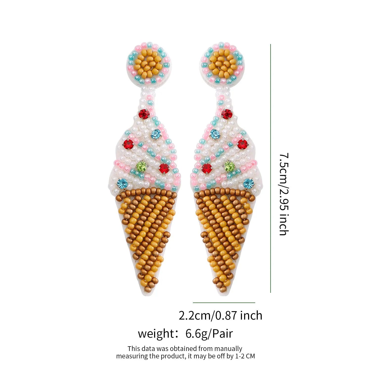 Wholesale Summer Vacation Wind Bohemian Bead Earrings
