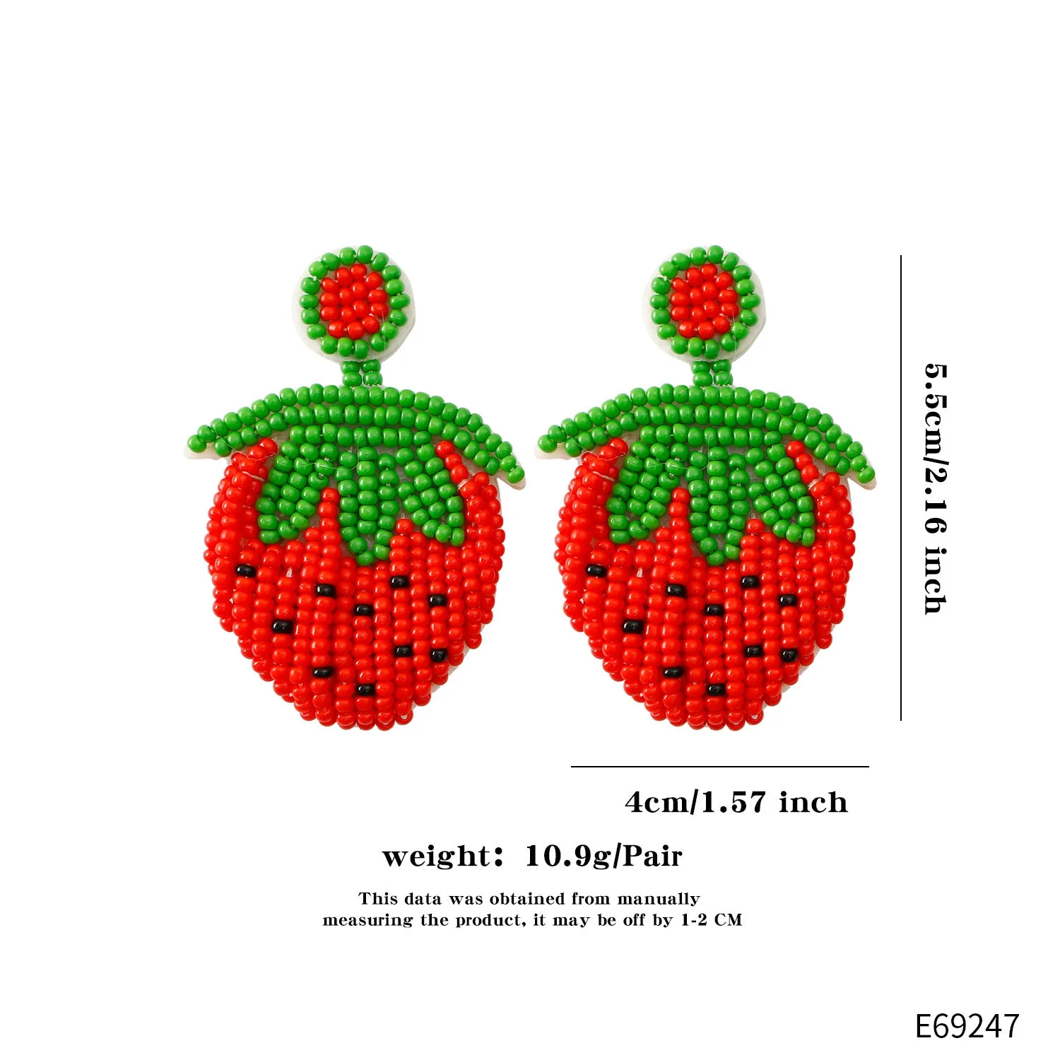 Wholesale Summer Vacation Wind Bohemian Bead Earrings