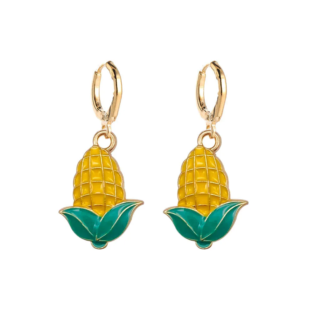 Wholesale Thanksgiving Turkey Pumpkin Maple Leaf Chinese Restaurant Earrings
