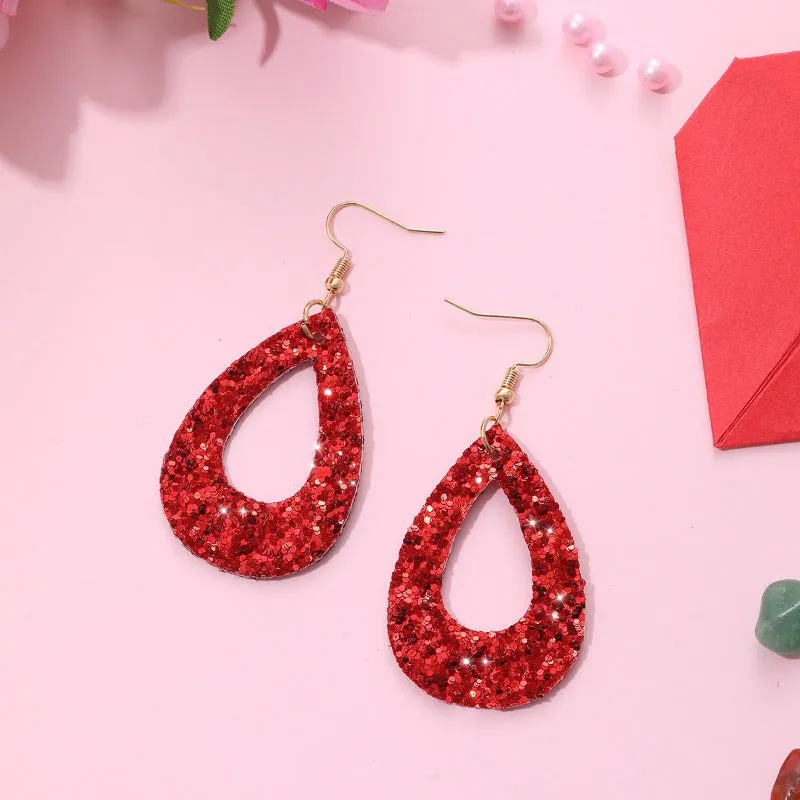 Wholesale Valentine's Day Bohemian Wine Glass Earrings