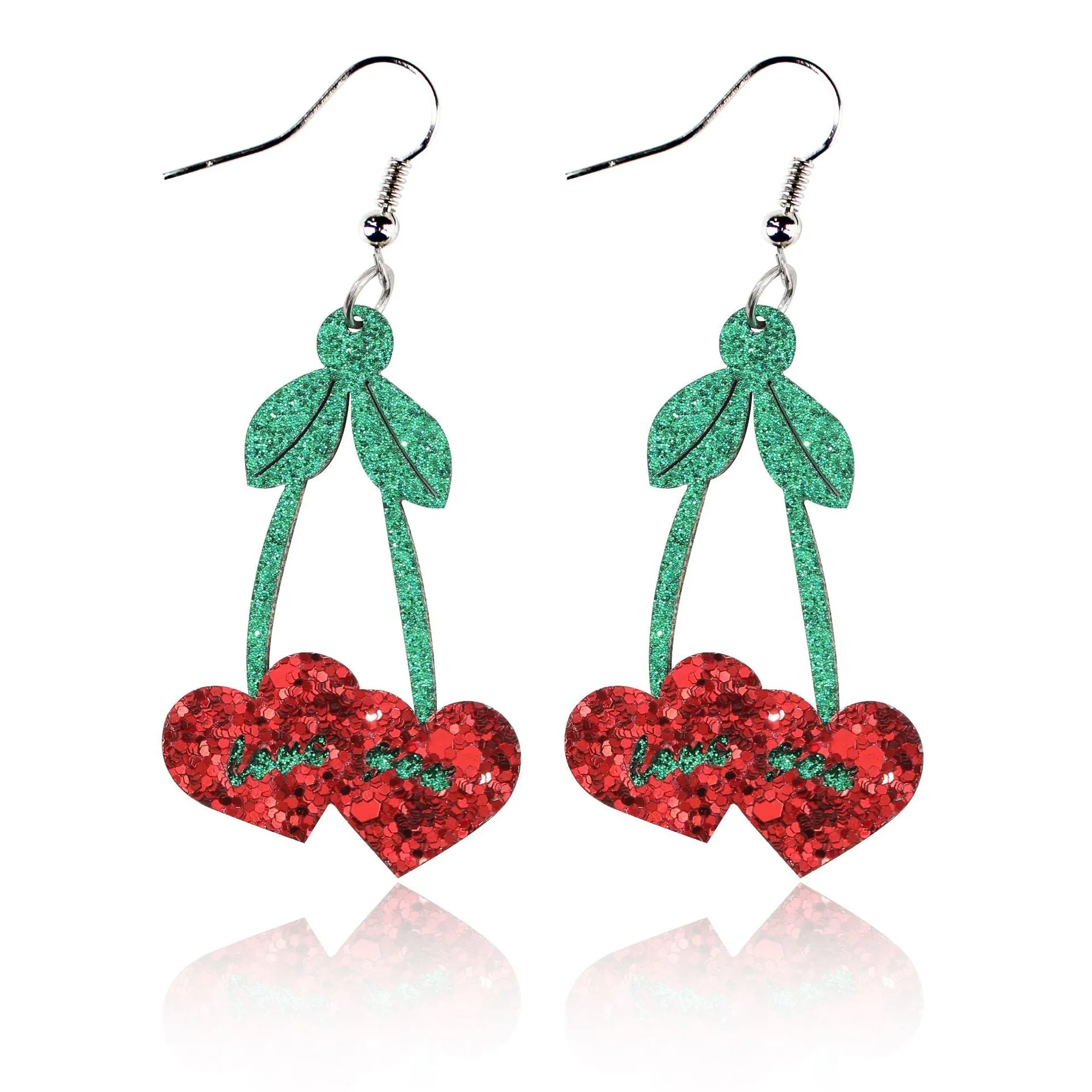 Wholesale Valentine's Day Bohemian Wine Glass Earrings