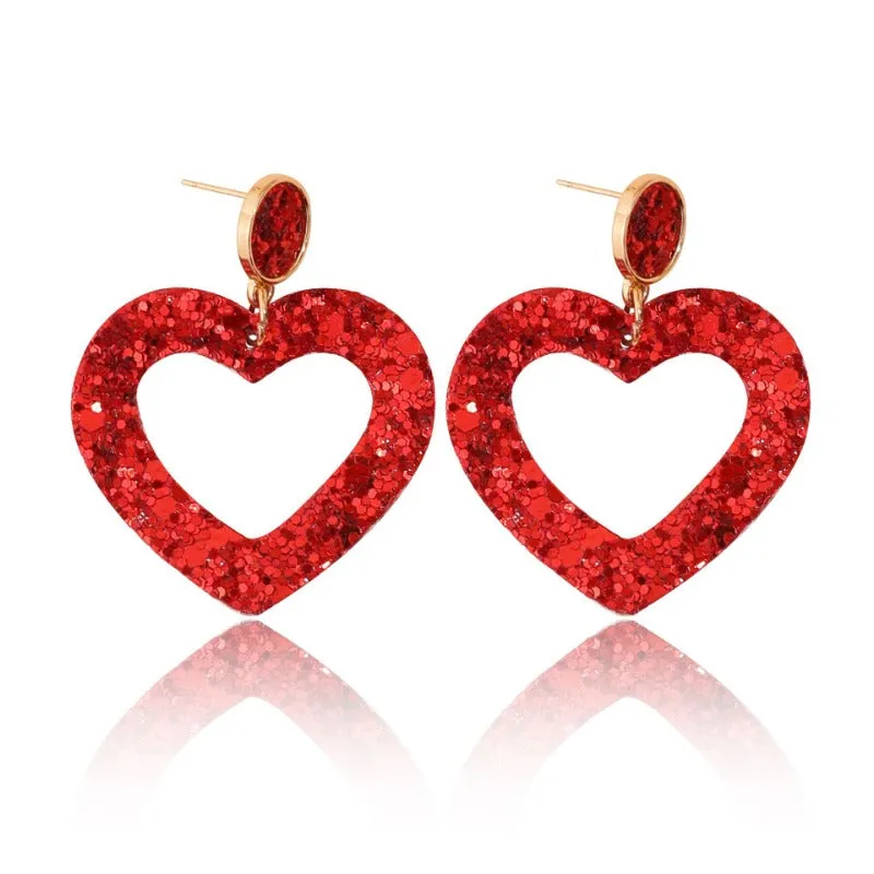 Wholesale Valentine's Day Bohemian Wine Glass Earrings