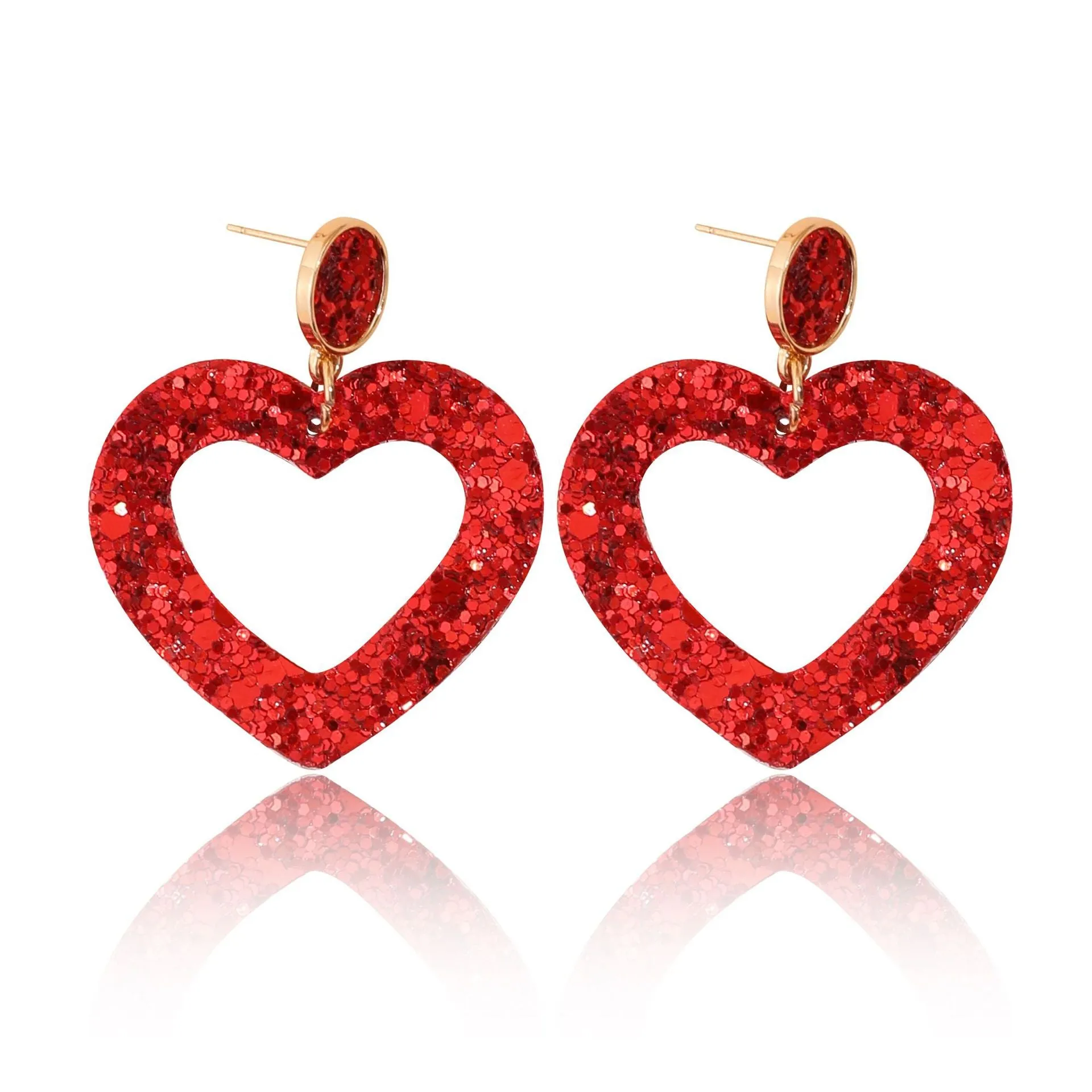 Wholesale Valentine's Day Bohemian Wine Glass Earrings
