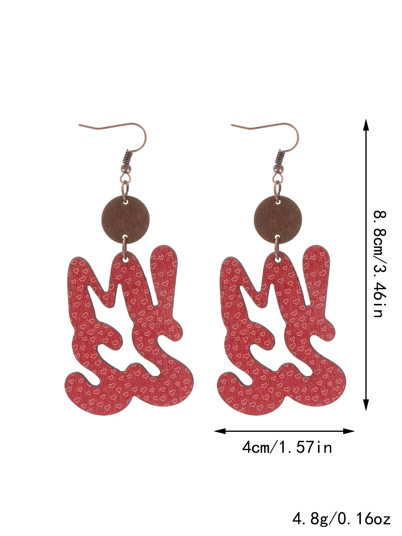 Wholesale Valentine's Day Bohemian Wine Glass Earrings