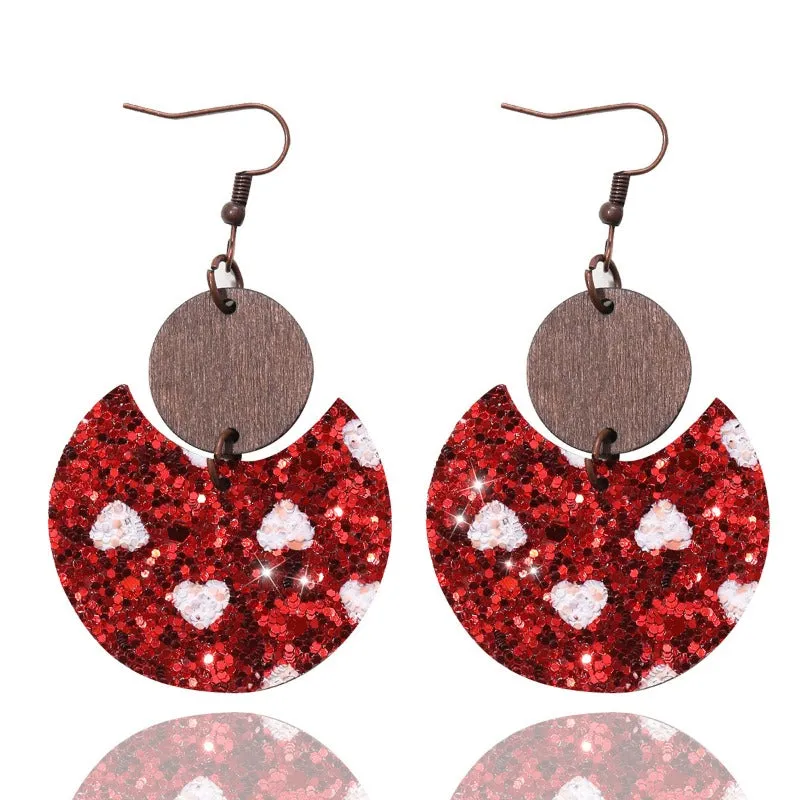 Wholesale Valentine's Day Bohemian Wine Glass Earrings