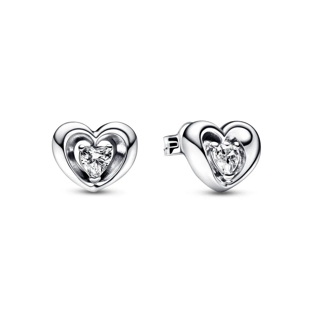 Wholesale Valentine's Day Flaming Heart Shining Light Around Heart Earrings Earrings Factory