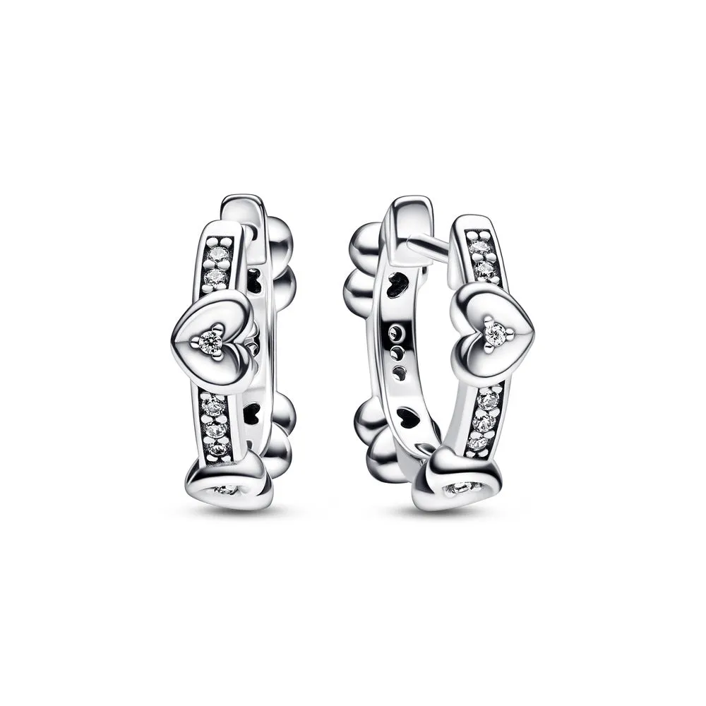Wholesale Valentine's Day Flaming Heart Shining Light Around Heart Earrings Earrings Factory
