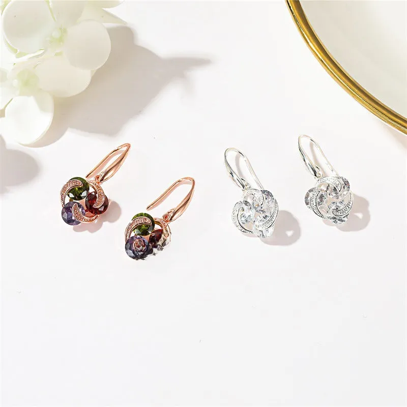 Wholesale Women's Elegant Zirconia Simple Colorful Drill Windmill Pendant