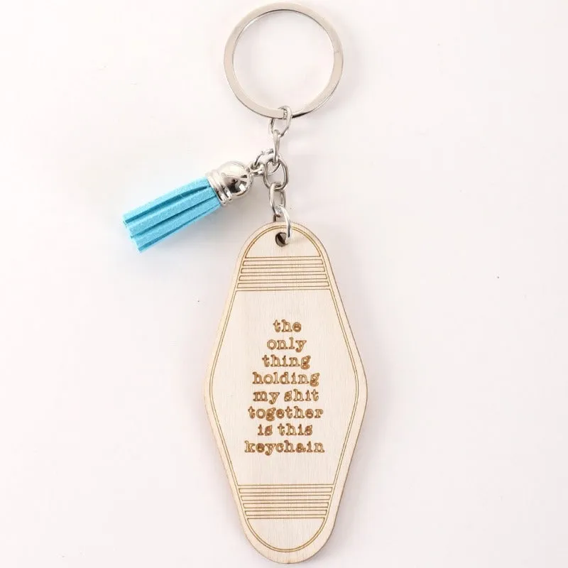 Wholesale Wooden Tassel English Letter Creative Earrings