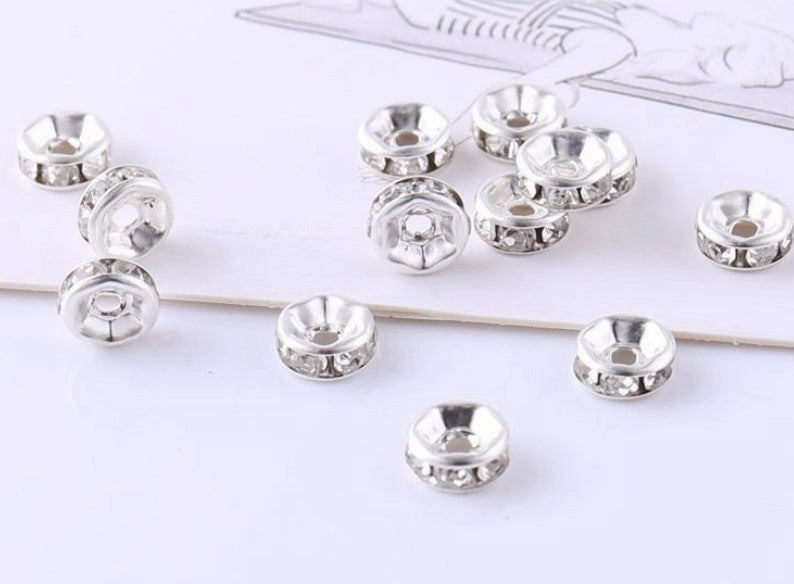 Wholesale 100PCS 8mm 24K Gold Plated Copper Beads